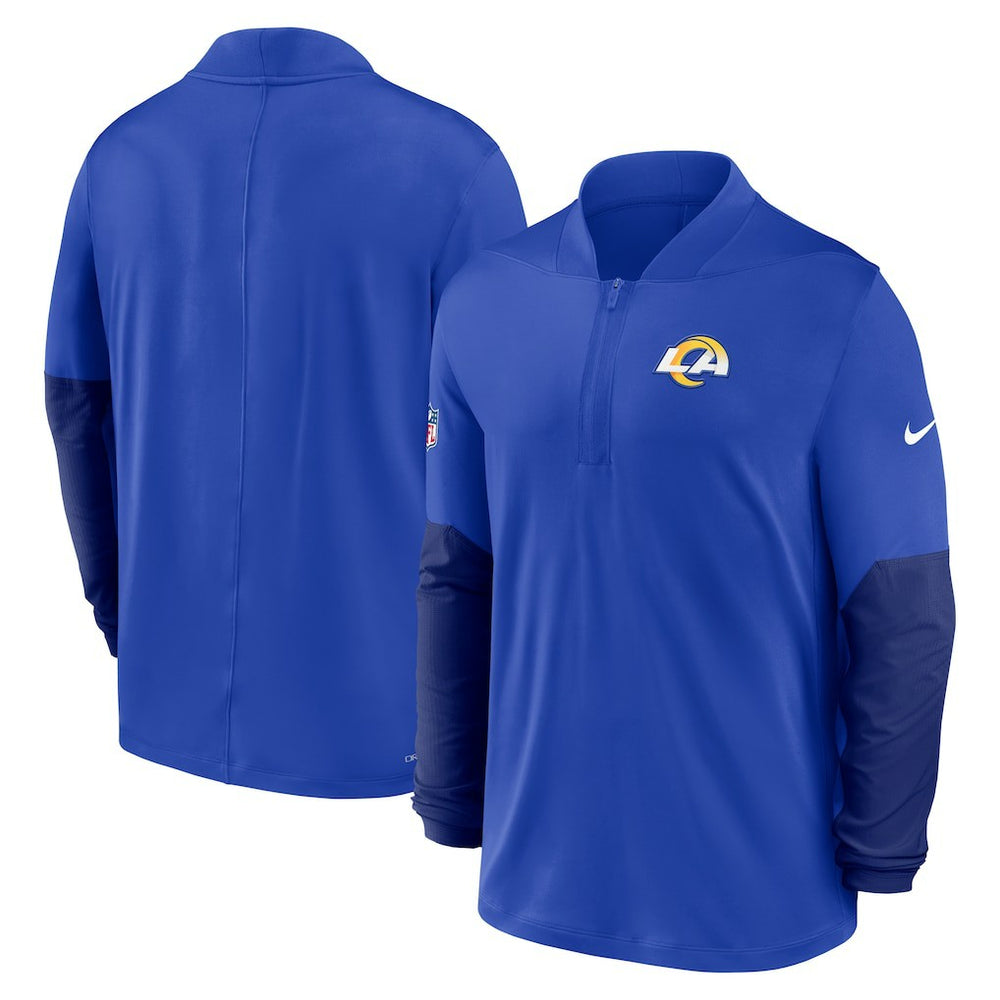 Los Angeles Rams Sideline Dri-FIT Half-Zip Pullover - Royal - Nike