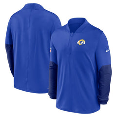 Los Angeles Rams Sideline Dri-FIT Half-Zip Pullover - Royal - Nike