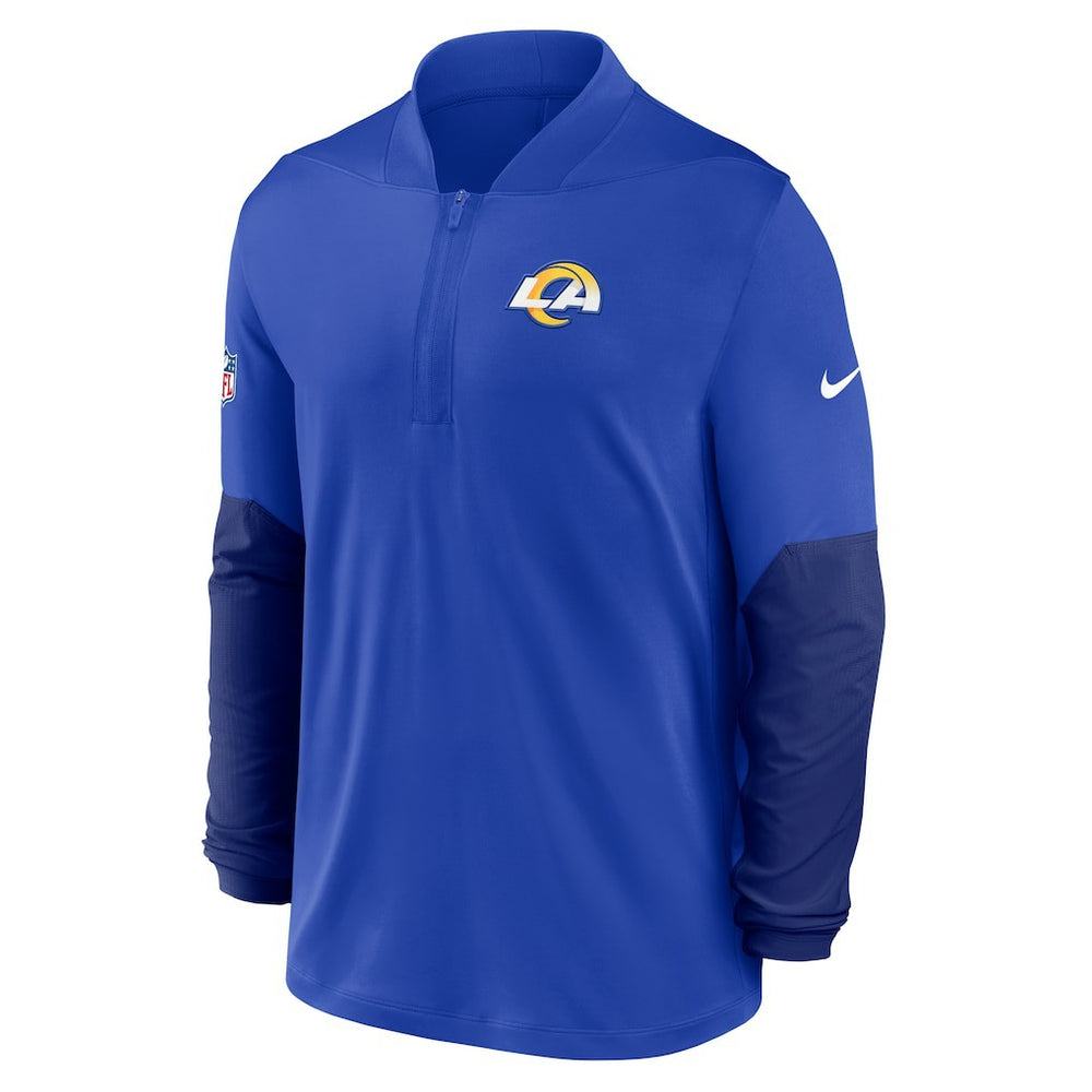 Los Angeles Rams Sideline Dri-FIT Half-Zip Pullover - Royal - Nike