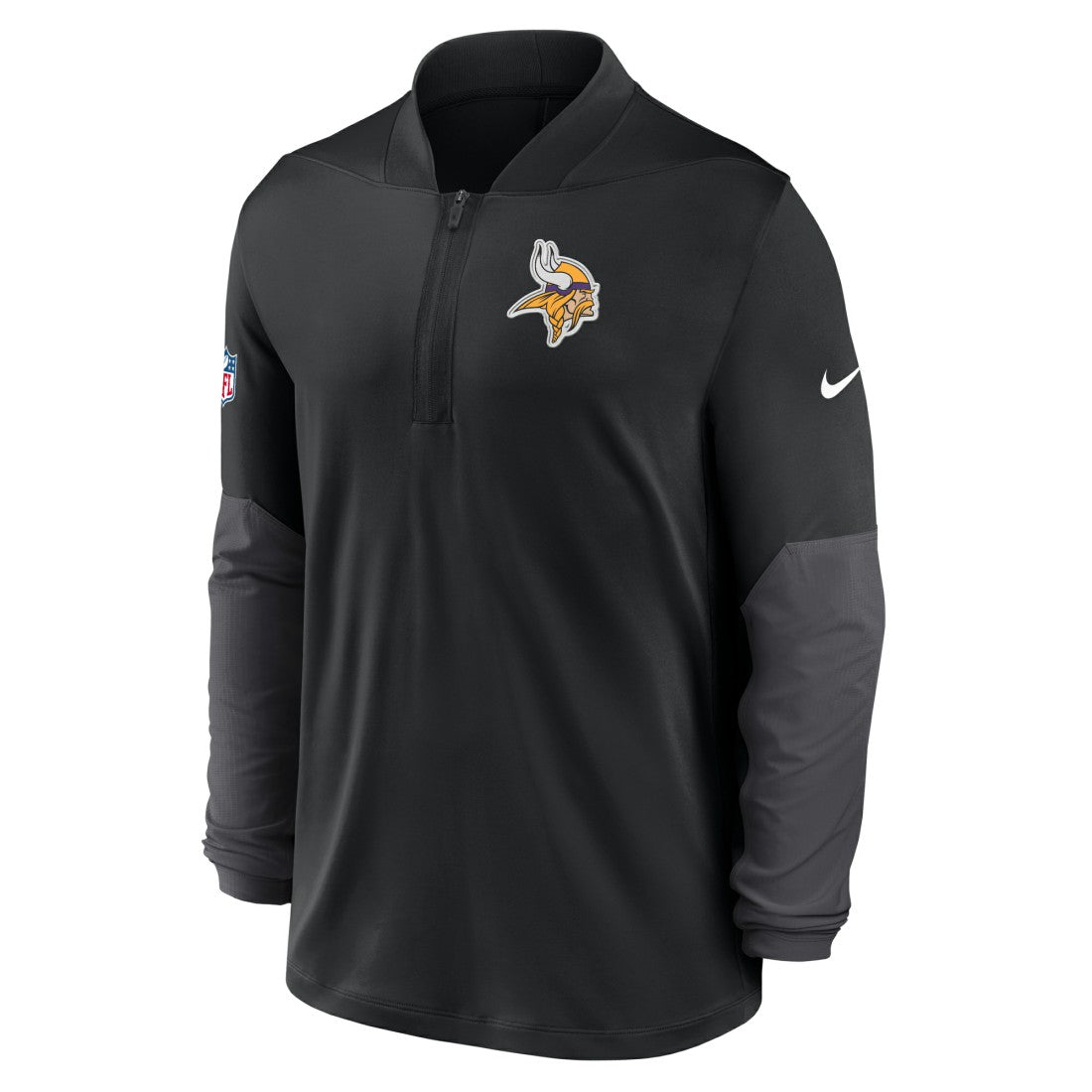 Minnesota Vikings Sideline Dri-FIT Half-Zip Pullover - Black - Nike