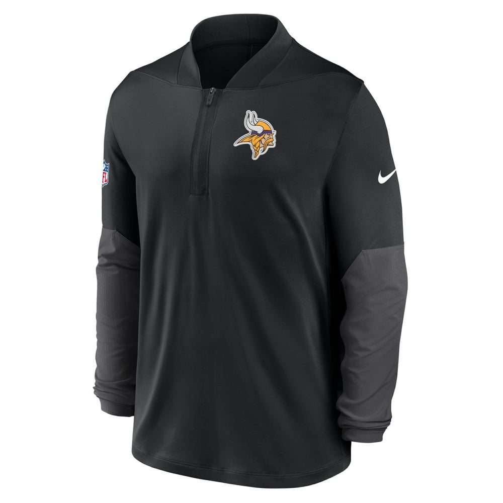 Minnesota Vikings Sideline Dri-FIT Half-Zip Pullover - Black - Nike
