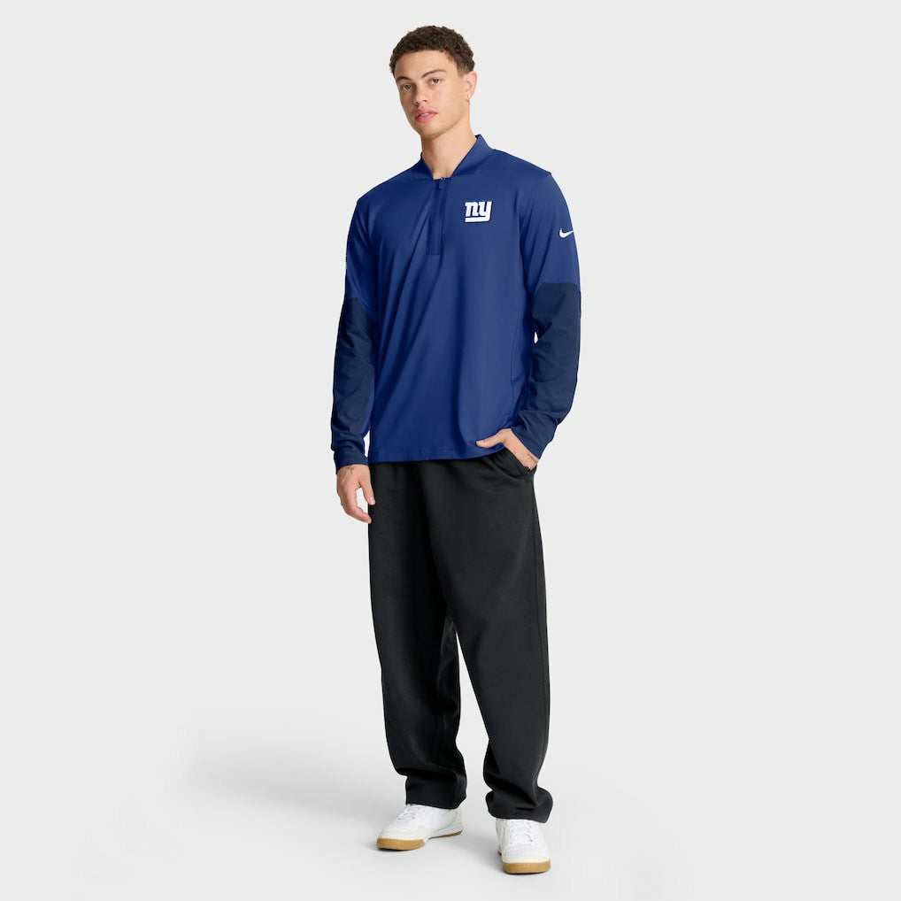 New York Giants Sideline Dri-FIT Half-Zip Pullover - Royal - Nike