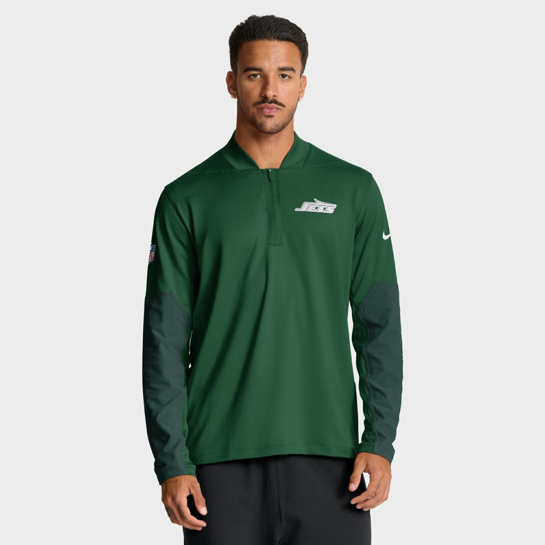 New York Jets Sideline Dri-FIT Half-Zip Pullover - Green - Nike