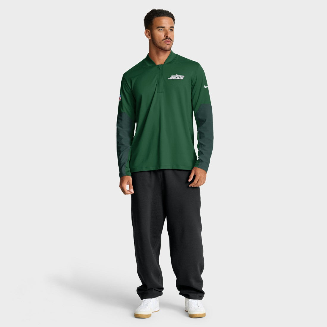 New York Jets Sideline Dri-FIT Half-Zip Pullover - Green - Nike