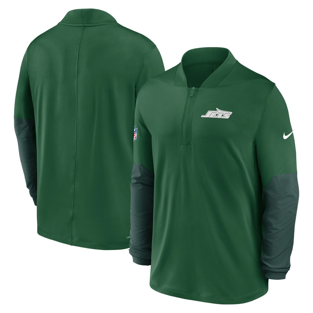 New York Jets Sideline Dri-FIT Half-Zip Pullover - Green - Nike
