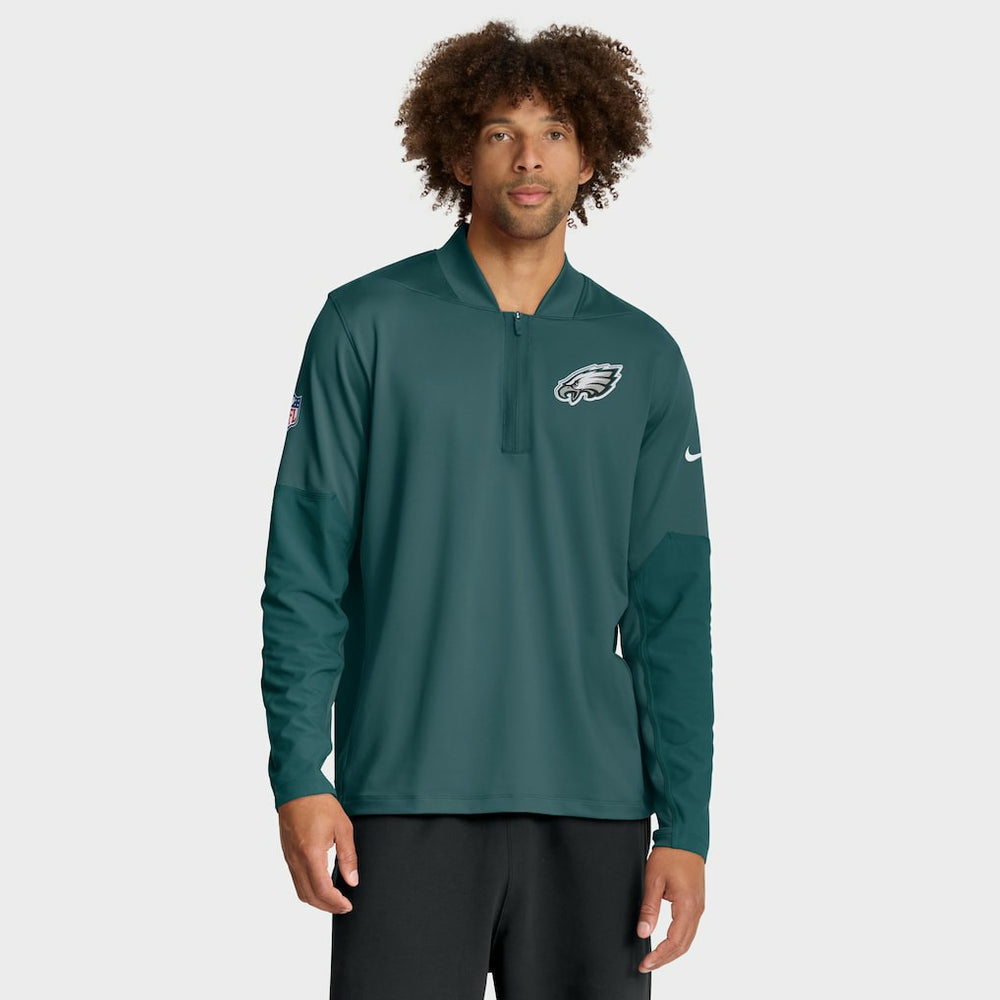 Philadelphia Eagles Sideline Dri-FIT Half-Zip Pullover - Green - Nike