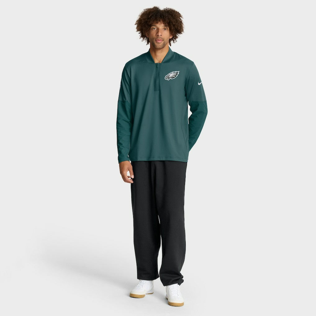 Philadelphia Eagles Sideline Dri-FIT Half-Zip Pullover - Green - Nike