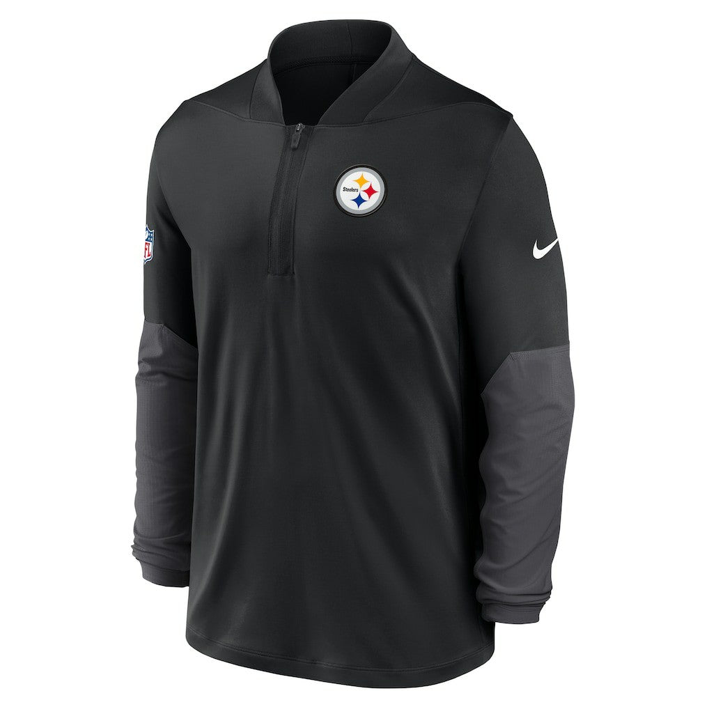 Pittsburgh Steelers Sideline Dri-FIT Half-Zip Pullover - Black - Nike
