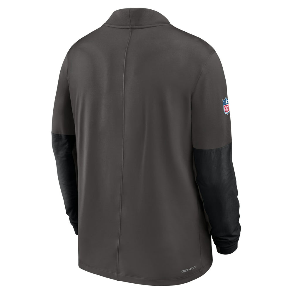Tampa Bay Buccaneers Sideline Dri-FIT Half-Zip Pullover - Pewter - Nike