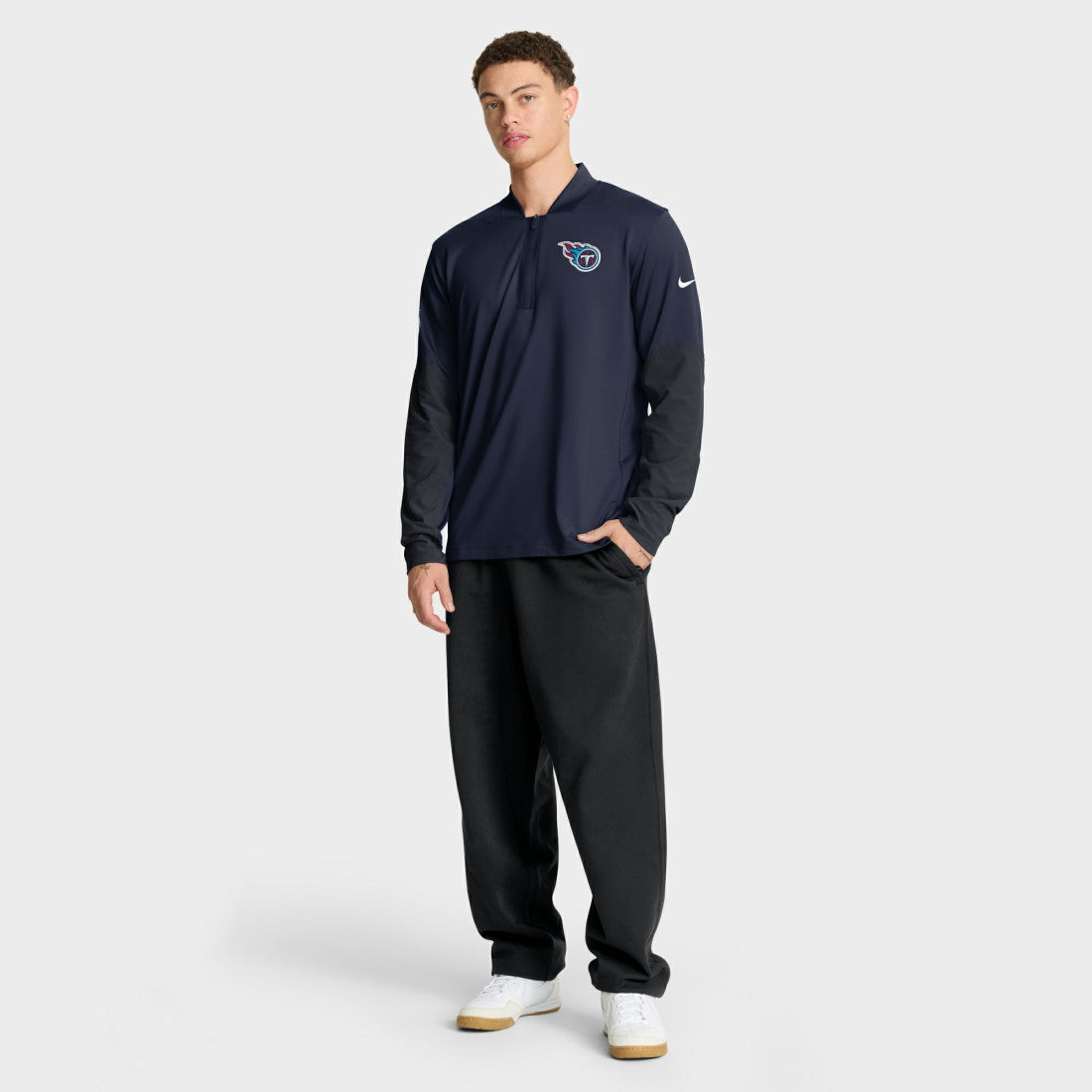 Tennessee Titans Sideline Dri-FIT Half-Zip Pullover - Navy - Nike
