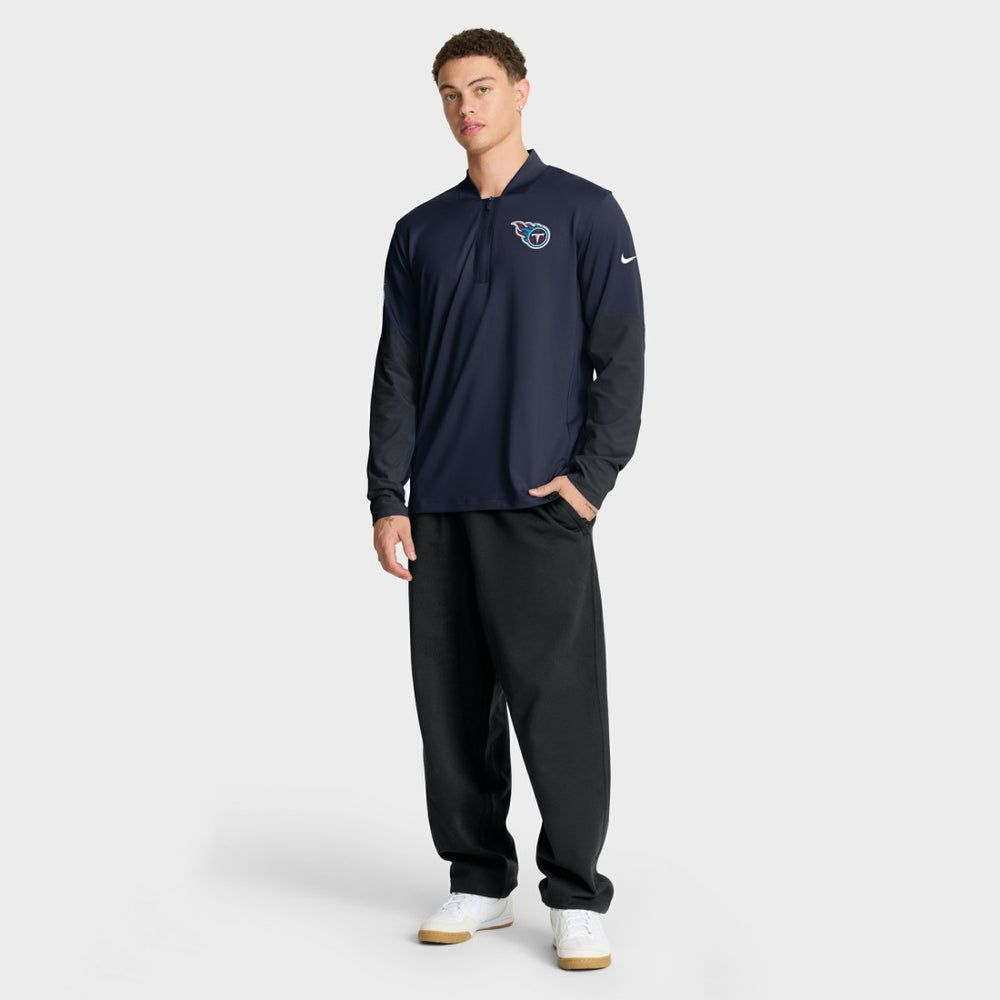 Tennessee Titans Sideline Dri-FIT Half-Zip Pullover - Navy - Nike