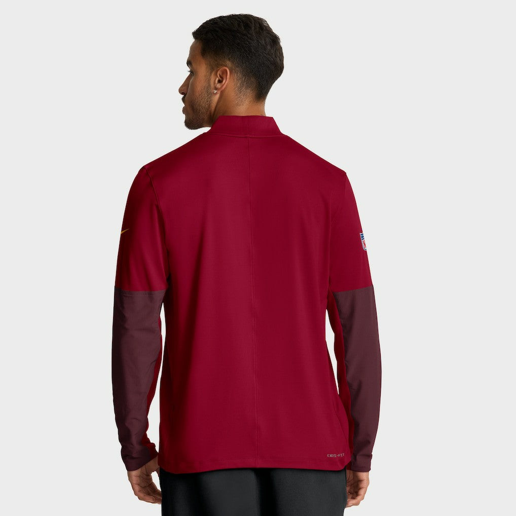 Washington Commanders Sideline Dri-FIT Half-Zip Pullover - Burgundy - Nike