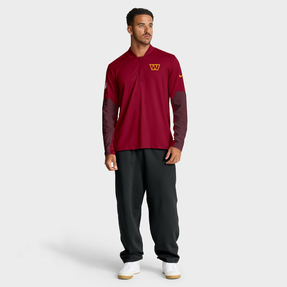 Washington Commanders Sideline Dri-FIT Half-Zip Pullover - Burgundy - Nike