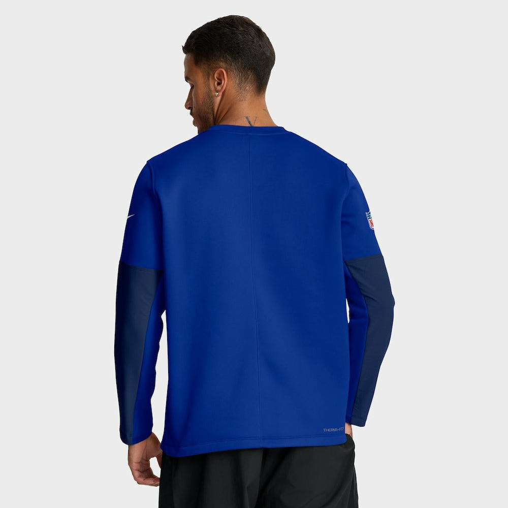 Buffalo Bills Sideline Coach Therma-FIT Long Sleeve T-Shirt - Royal - Nike