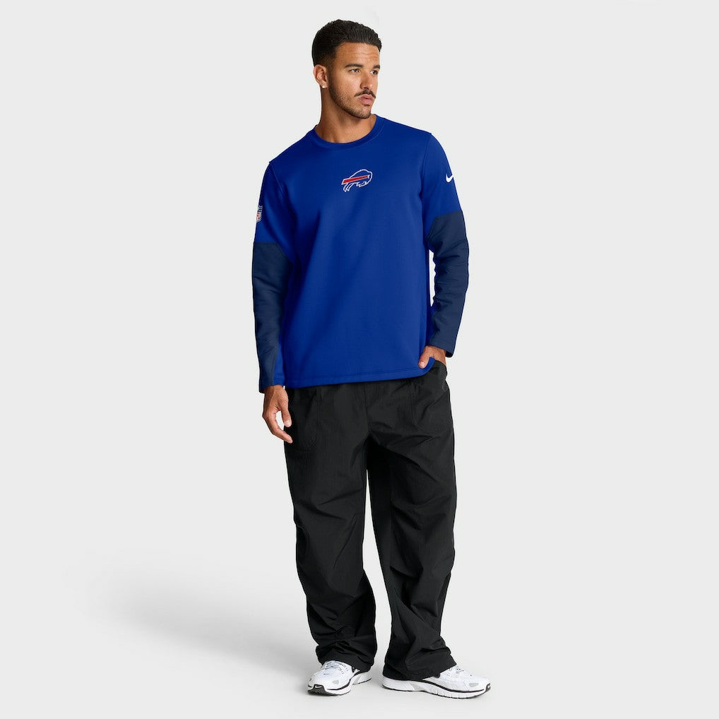Buffalo Bills Sideline Coach Therma-FIT Long Sleeve T-Shirt - Royal - Nike