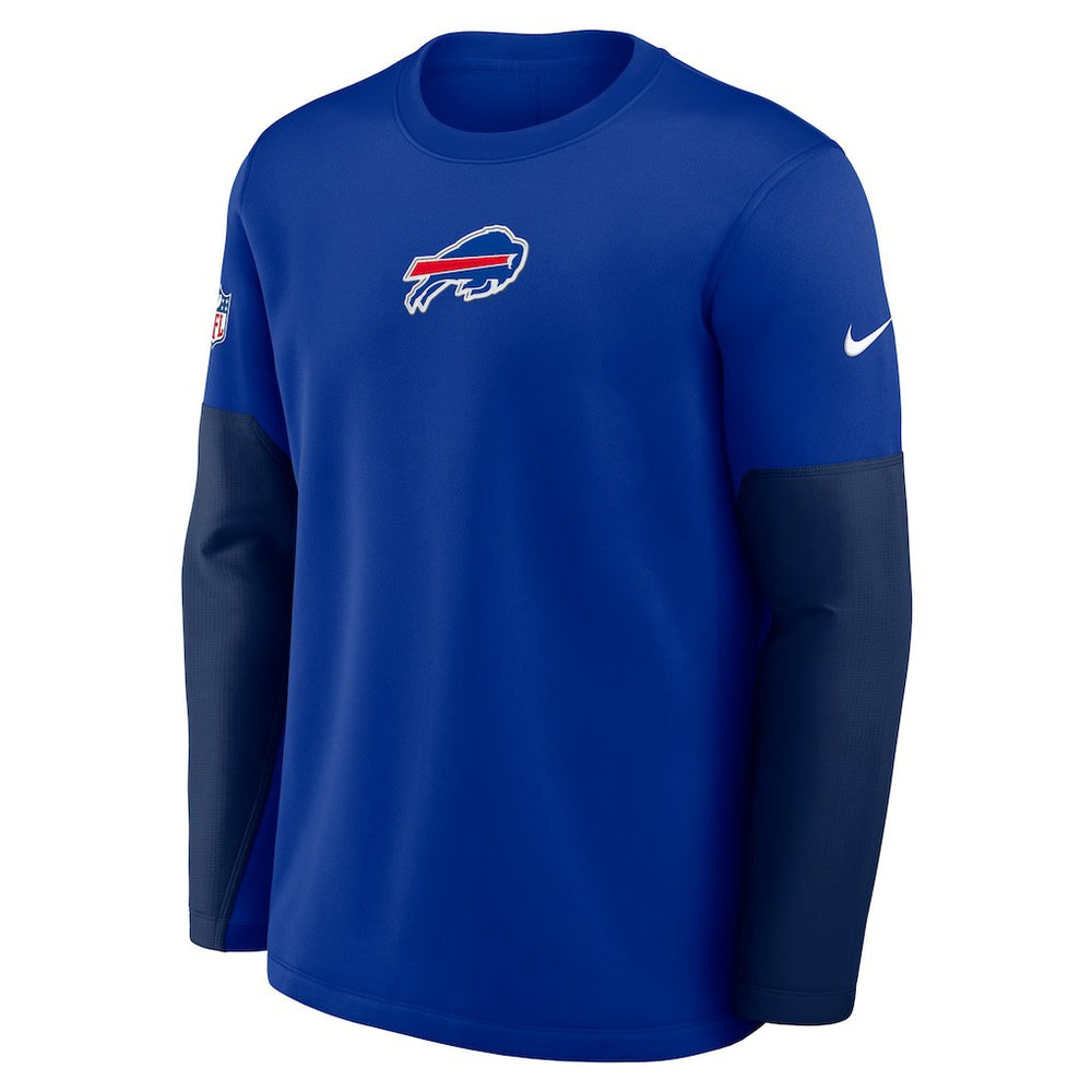 Buffalo Bills Sideline Coach Therma-FIT Long Sleeve T-Shirt - Royal - Nike