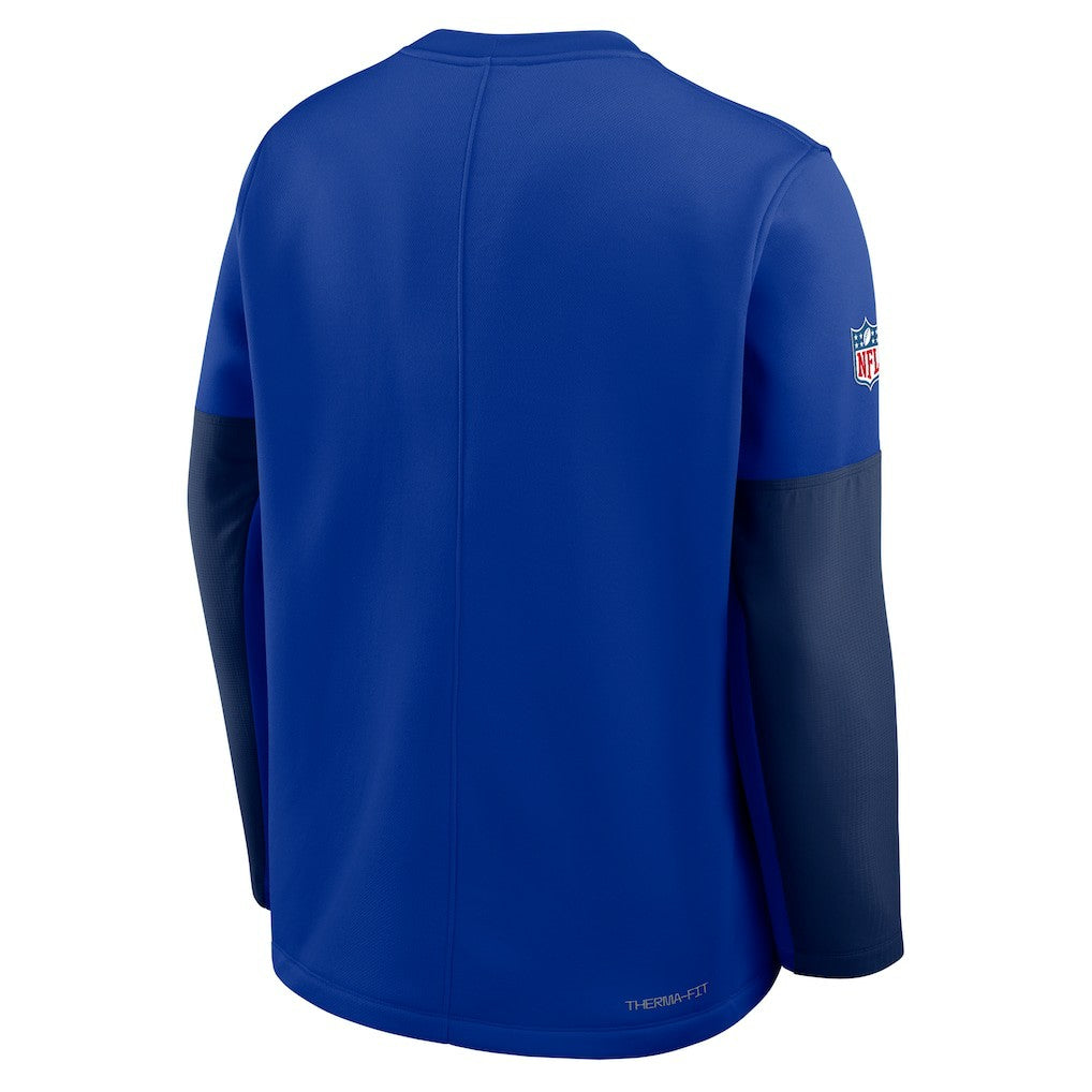 Buffalo Bills Sideline Coach Therma-FIT Long Sleeve T-Shirt - Royal - Nike