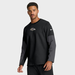 Baltimore Ravens Sideline Coach Therma-FIT Long Sleeve T-Shirt - Black - Nike