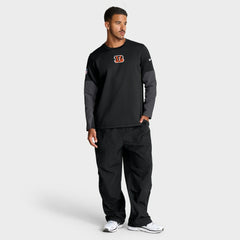 Cincinnati Bengals Sideline Coach Therma-FIT Long Sleeve T-Shirt - Black - Nike