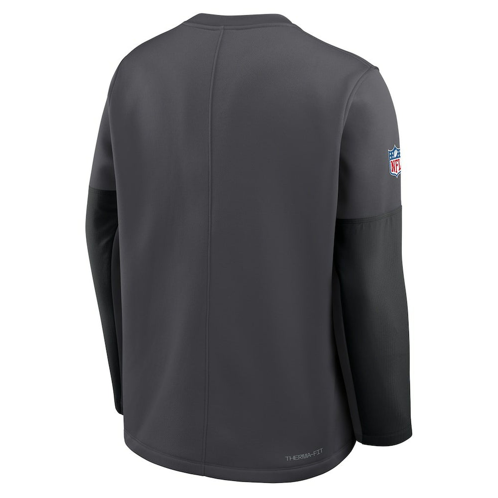 Cleveland Browns Sideline Coach Therma-FIT Long Sleeve T-Shirt - Anthracite - Nike