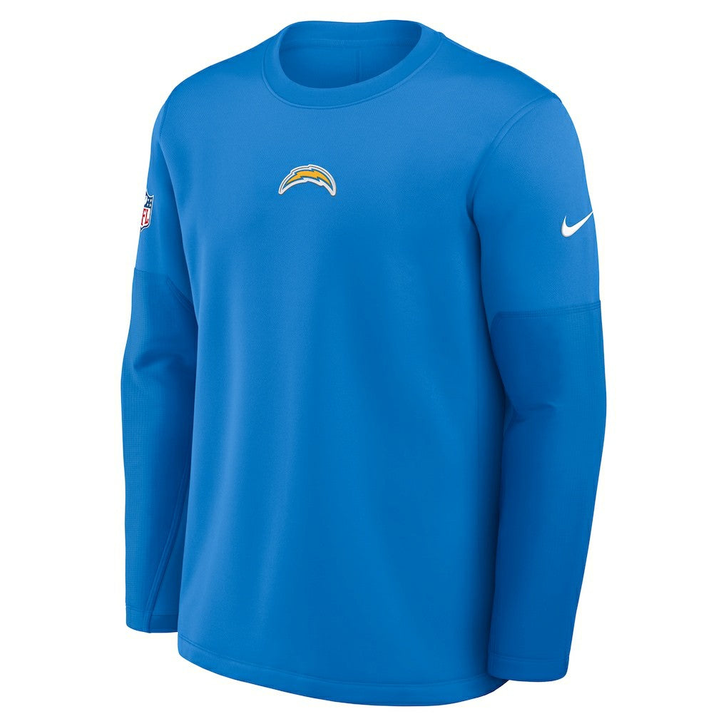 Los Angeles Chargers Sideline Coach Therma-FIT Long Sleeve T-Shirt - Powder Blue - Nike