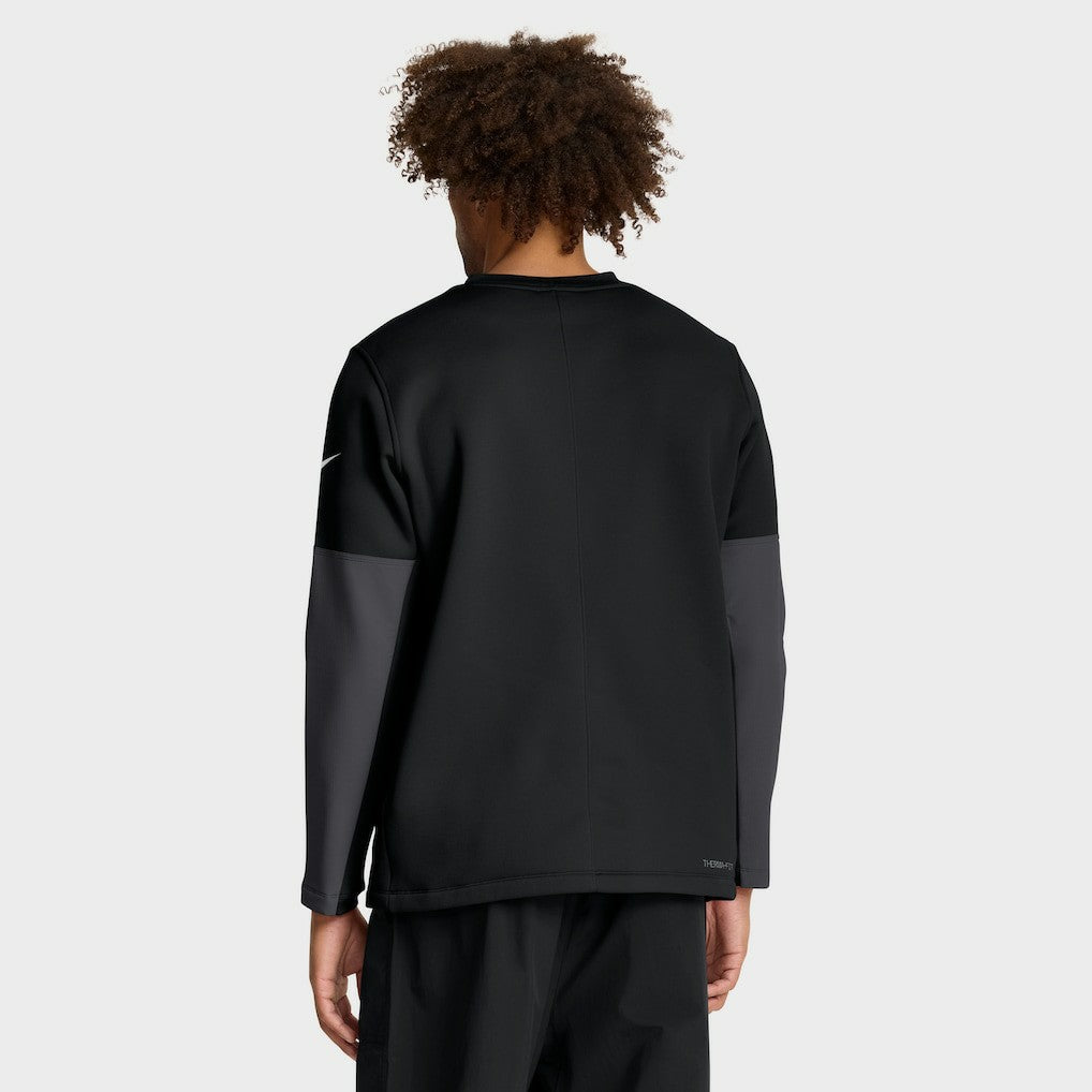 Los Angeles Rams Sideline Coach Therma-FIT Long Sleeve T-Shirt - Black - Nike