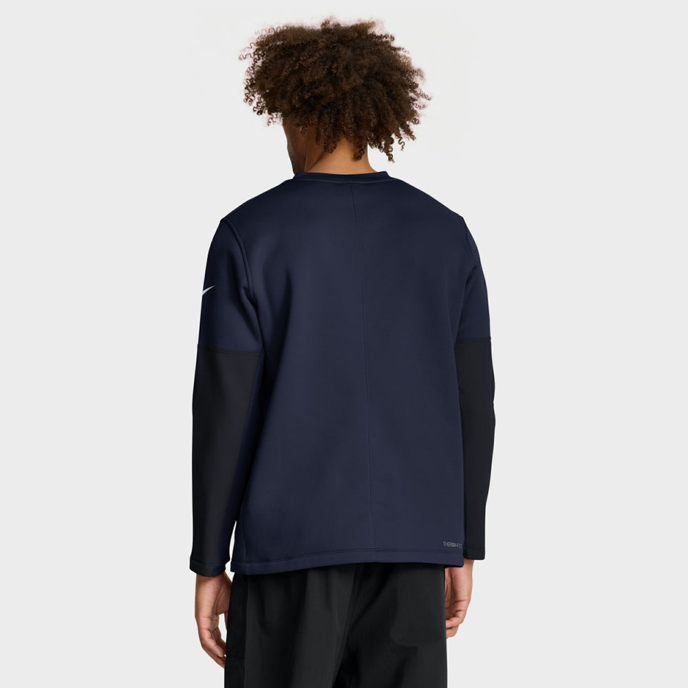 Tennessee Titans Sideline Coach Therma-FIT Long Sleeve T-Shirt - Navy - Nike