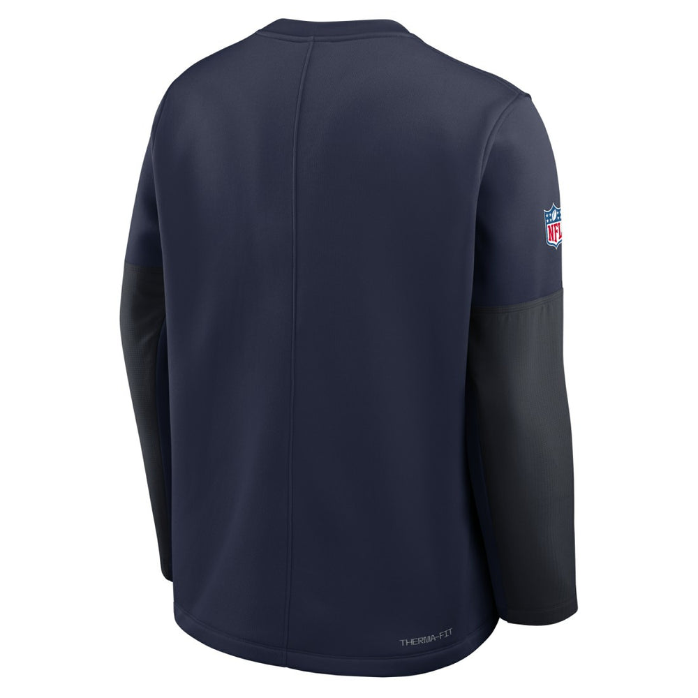 Tennessee Titans Sideline Coach Therma-FIT Long Sleeve T-Shirt - Navy - Nike