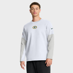 Green Bay Packers Sideline Coach Therma-FIT Long Sleeve T-Shirt - White - Nike