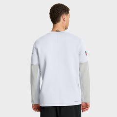 Green Bay Packers Sideline Coach Therma-FIT Long Sleeve T-Shirt - White - Nike