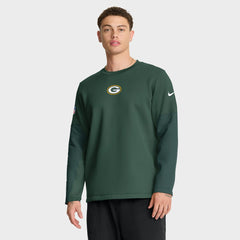 Green Bay Packers Sideline Coach Therma-FIT Long Sleeve T-Shirt - Green - Nike