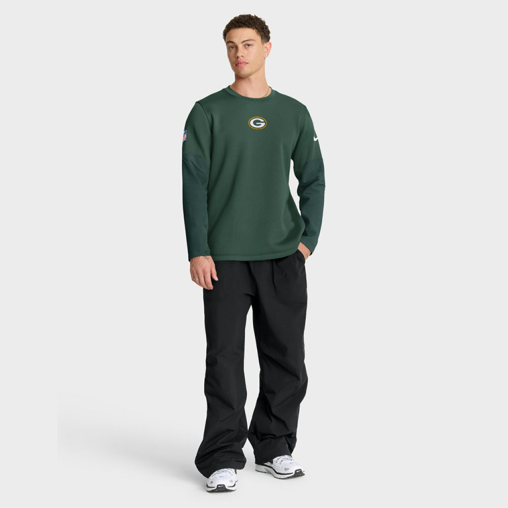 Green Bay Packers Sideline Coach Therma-FIT Long Sleeve T-Shirt - Green - Nike