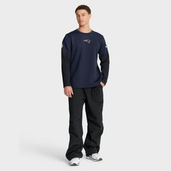 New England Patriots Sideline Coach Therma-FIT Long Sleeve T-Shirt - Navy - Nike