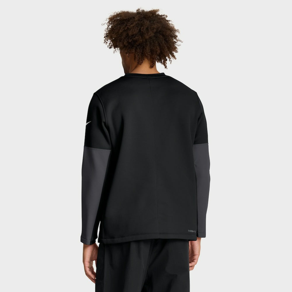 San Francisco 49ers Sideline Coach Therma-FIT Long Sleeve T-Shirt - Black - Nike
