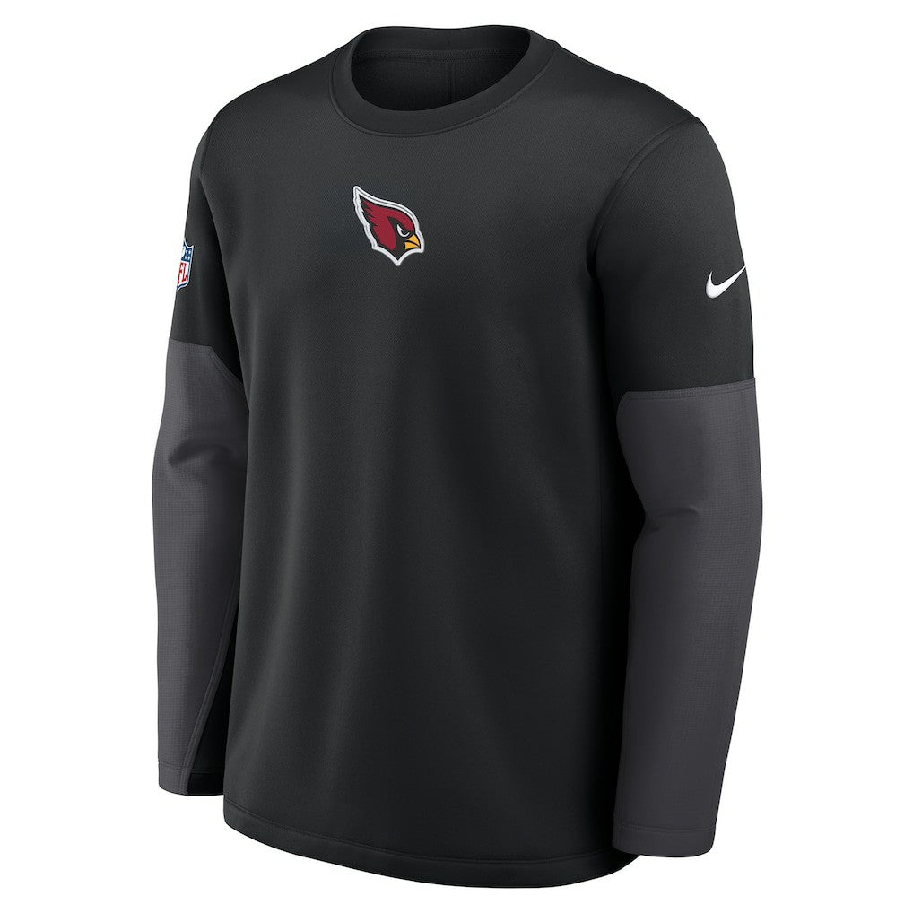 Arizona Cardinals Sideline Coach Therma-FIT Long Sleeve T-Shirt - Black - Nike