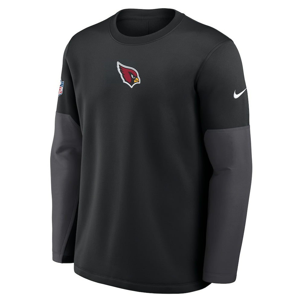 Arizona Cardinals Sideline Coach Therma-FIT Long Sleeve T-Shirt - Black - Nike