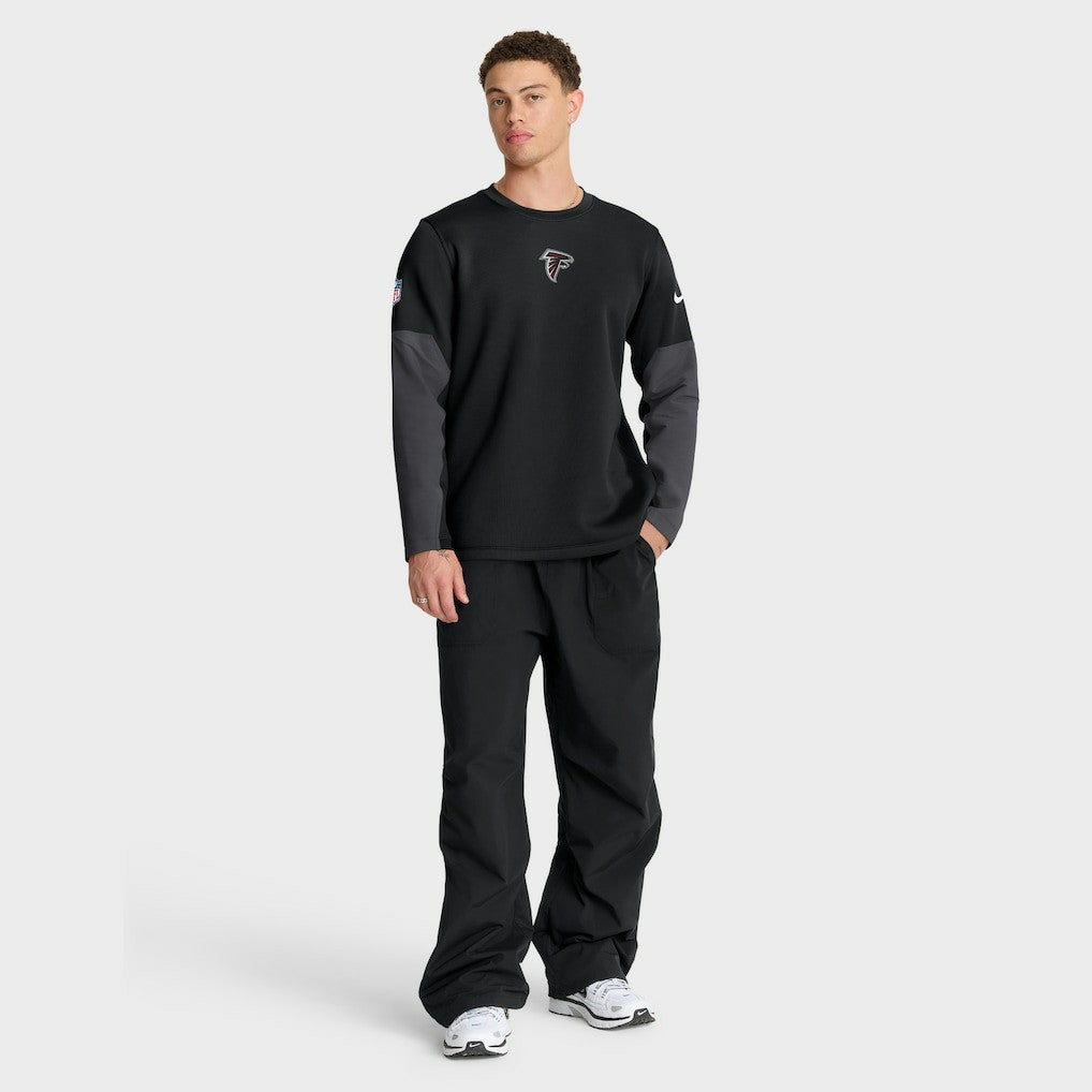 Atlanta Falcons Sideline Coach Therma-FIT Long Sleeve T-Shirt - Black - Nike