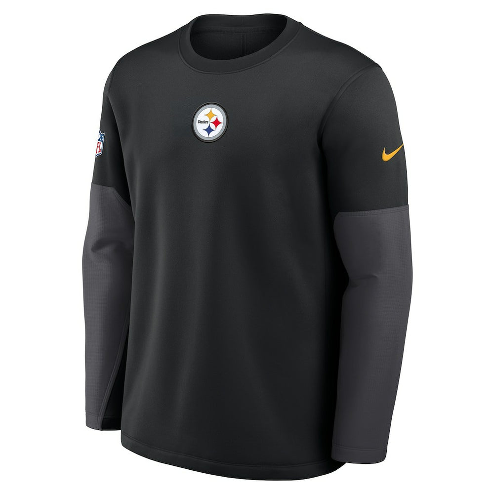Pittsburgh Steelers Sideline Coach Therma-FIT Long Sleeve T-Shirt - Black - Nike