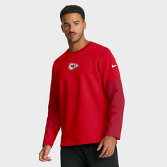 Kansas City Chiefs Sideline Coach Therma-FIT Long Sleeve T-Shirt - Red - Nike