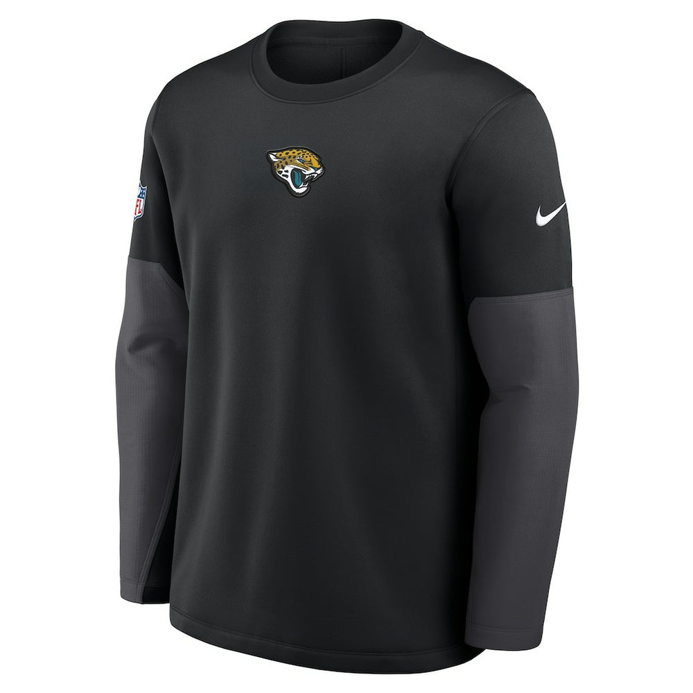 Jacksonville Jaguars Sideline Coach Therma-FIT Long Sleeve T-Shirt - Black - Nike