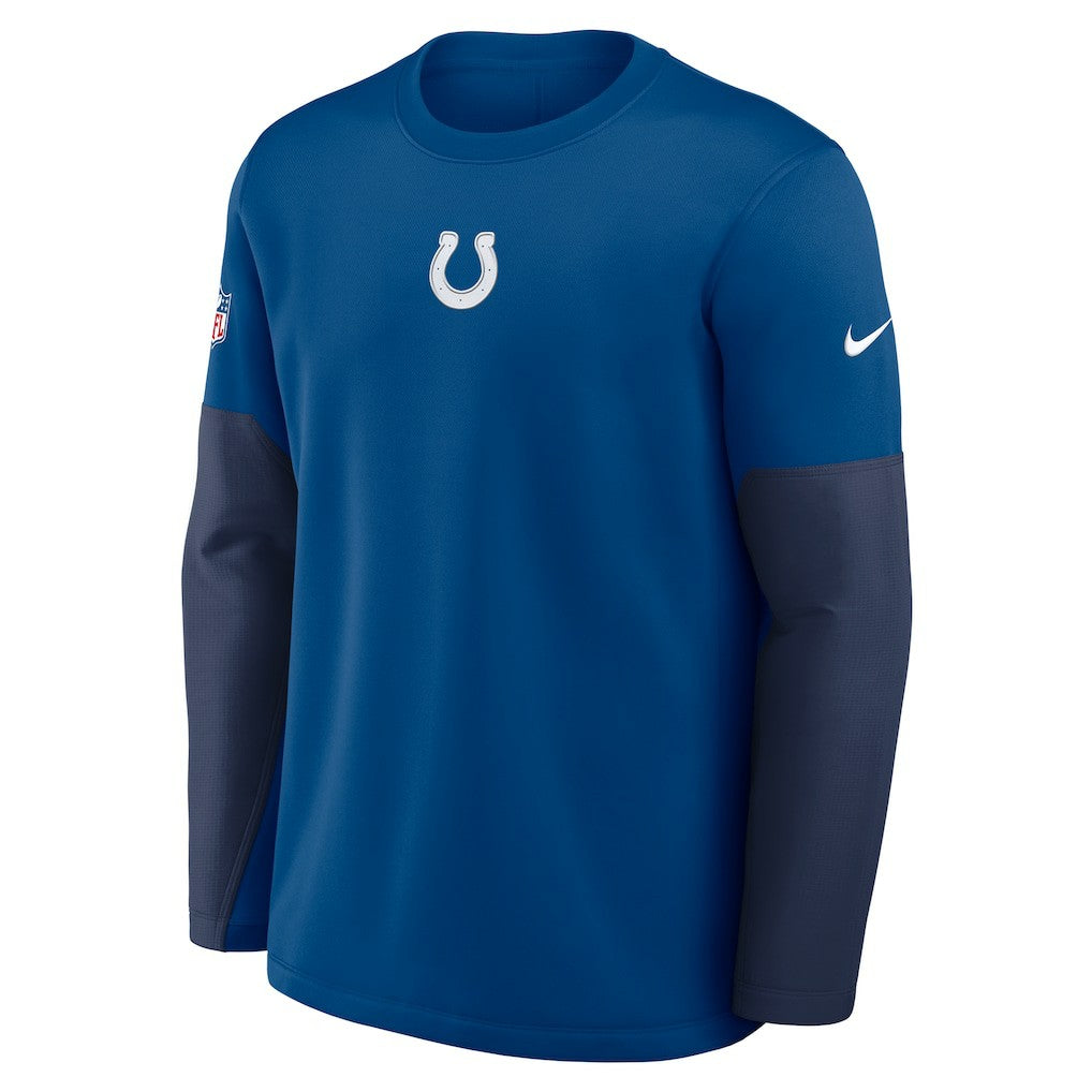 Indianapolis Colts Sideline Coach Therma-FIT Long Sleeve T-Shirt - Royal - Nike