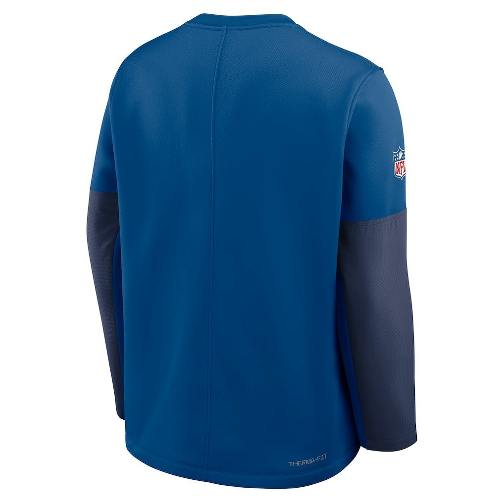 Indianapolis Colts Sideline Coach Therma-FIT Long Sleeve T-Shirt - Royal - Nike