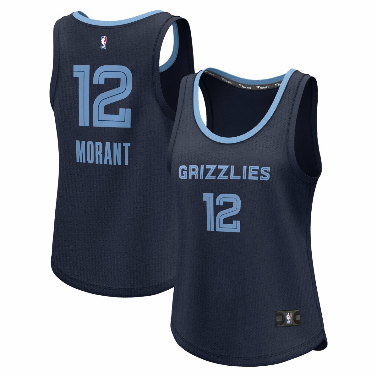 Fanatics Ja Morant Memphis Grizzlies Women's Fast Break Player Jersey Icon Edition Navy