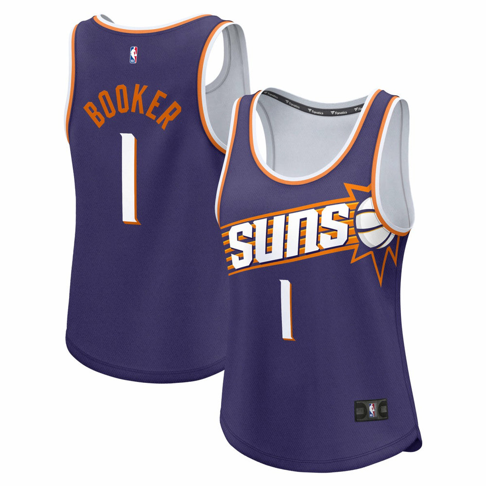 Fanatics Devin Booker Phoenix Suns Women's Fast Break Player Jersey Icon Edition Purple