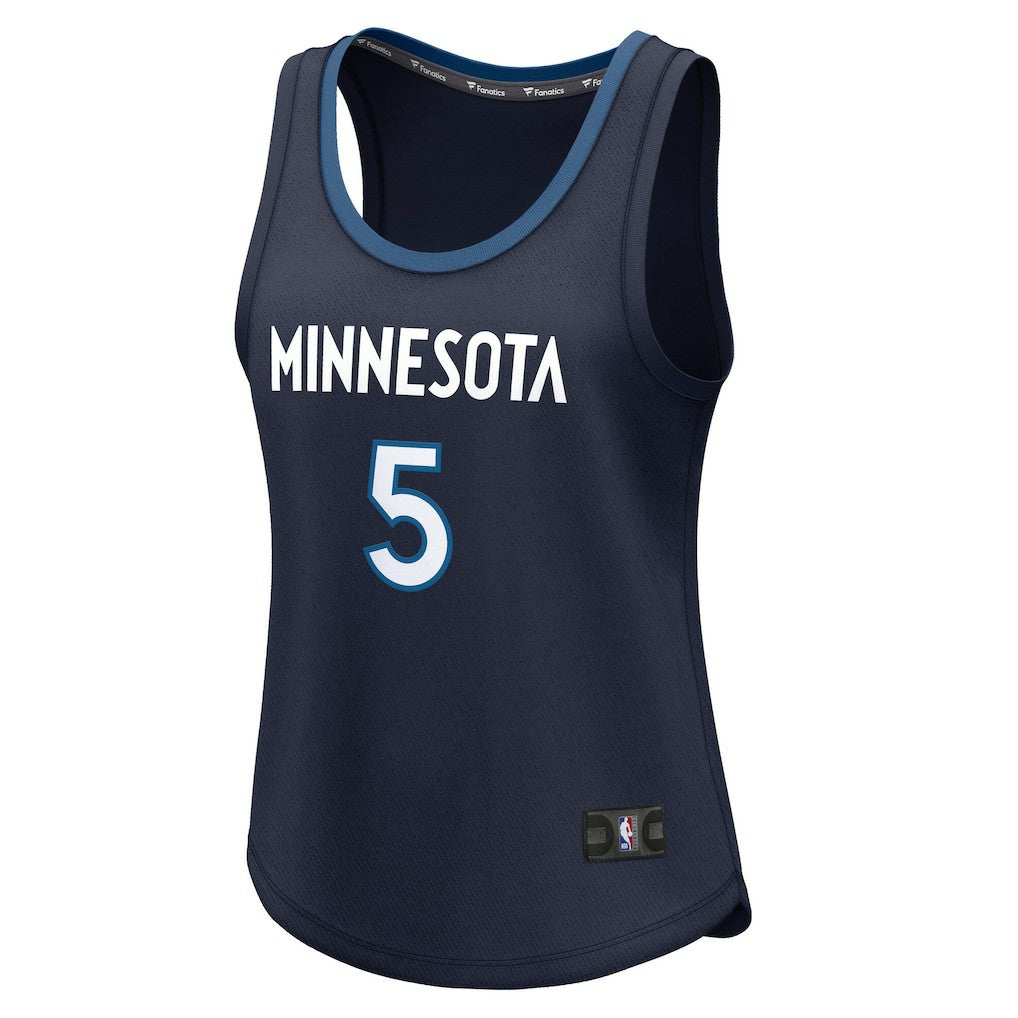 Fanatics Anthony Edwards Minnesota Timberwolves Women's Fast Break Player Jersey Icon Edition Navy