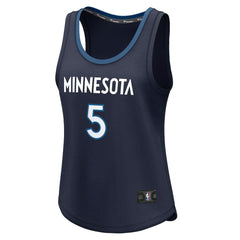 Fanatics Anthony Edwards Minnesota Timberwolves Women's Fast Break Player Jersey Icon Edition Navy