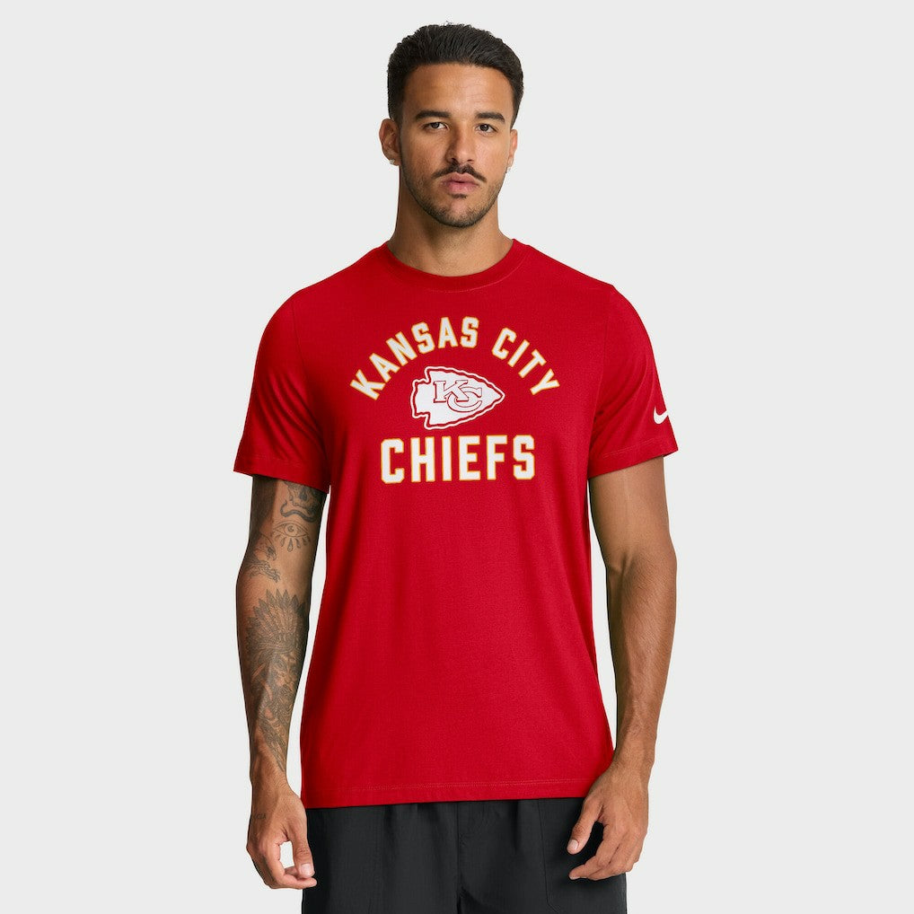 Kansas City Chiefs Favorable Timeline Tri-Blend T-Shirt - Red - Nike