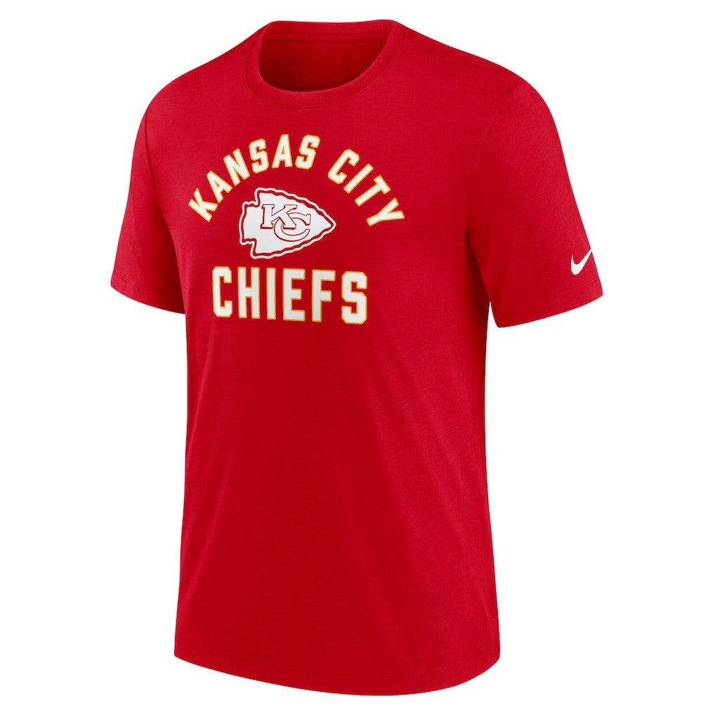 Kansas City Chiefs Favorable Timeline Tri-Blend T-Shirt - Red - Nike