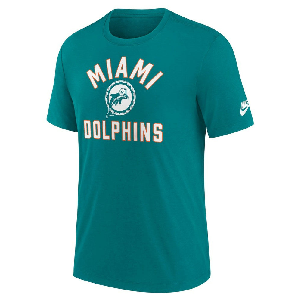 Miami Dolphins Favorable Timeline Tri-Blend T-Shirt - Aqua - Nike