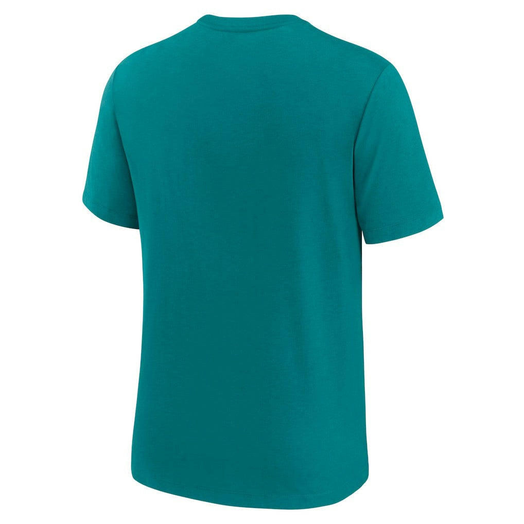 Miami Dolphins Favorable Timeline Tri-Blend T-Shirt - Aqua - Nike